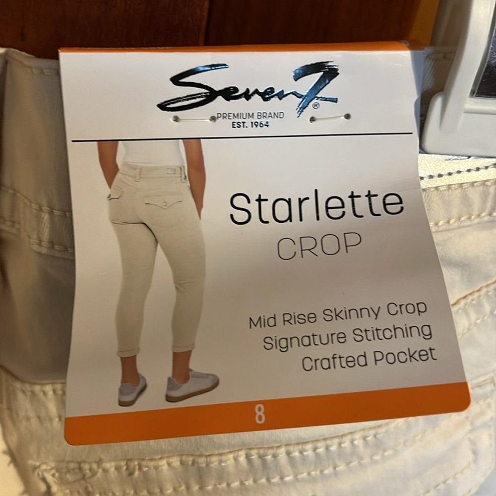 Seven7 Starlette Crop Ivory Jeans - Picture 4 of 4